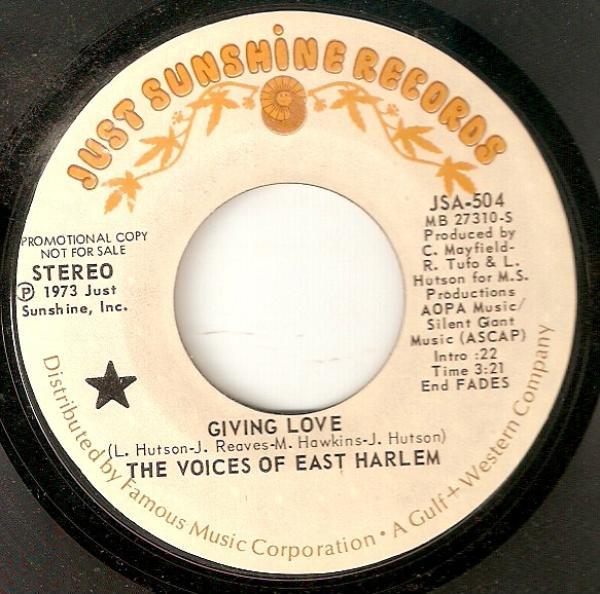 The Voices Of East Harlem - Giving Love / New Vibrations