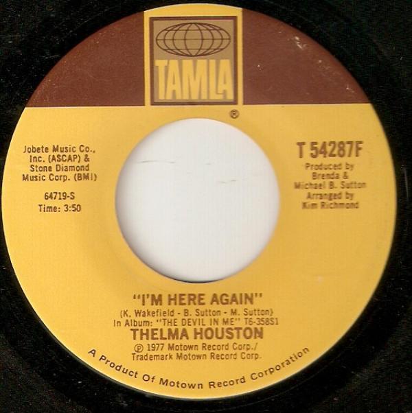 Thelma Houston - I'm Here Again