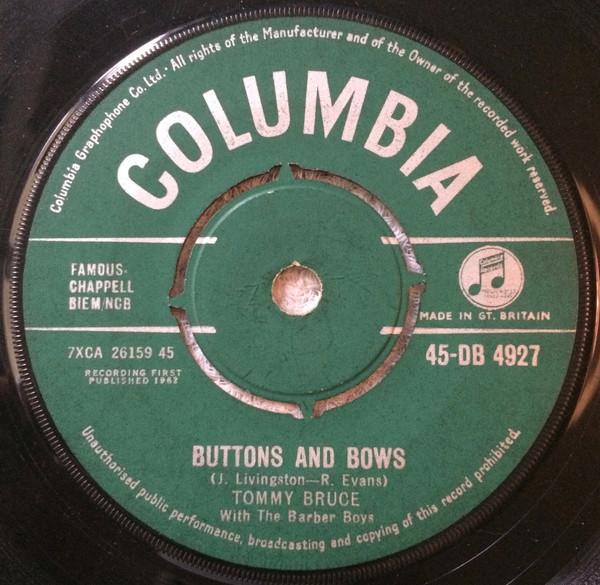 Tommy Bruce With The Barber Boys - Buttons And Bows