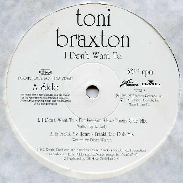 Toni Braxton - I Don't Want To