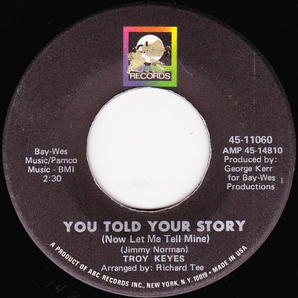 Troy Keyes - You Told Your Story (Now Let Me Tell Mine)