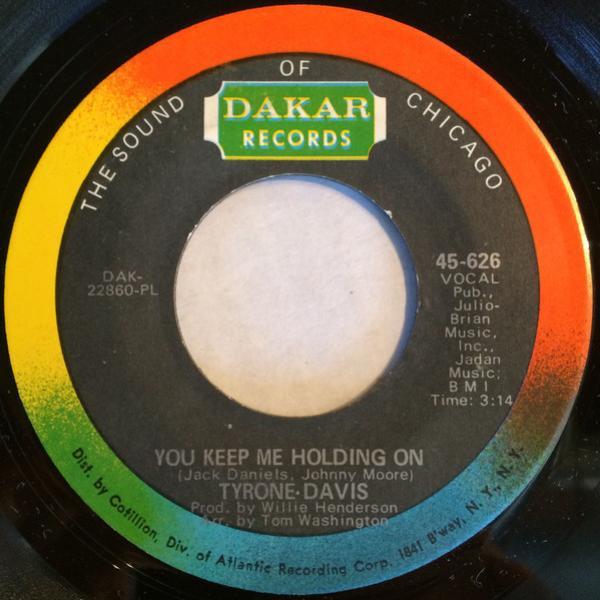 Tyrone Davis - You Keep Me Holding On / We Got A Love No One Can Deny