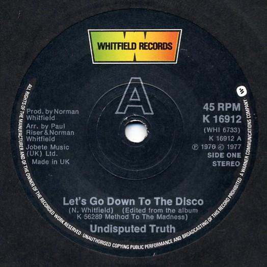 Undisputed Truth  - Let's Go Down To The Disco