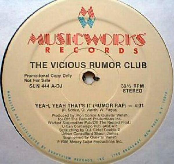 Vicious Rumor Club - Yeah, Yeah That's It (Rumor Rap)