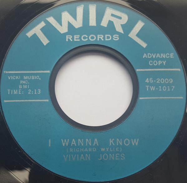 Vivian Jones (2) - I Wanna Know / Open Arms