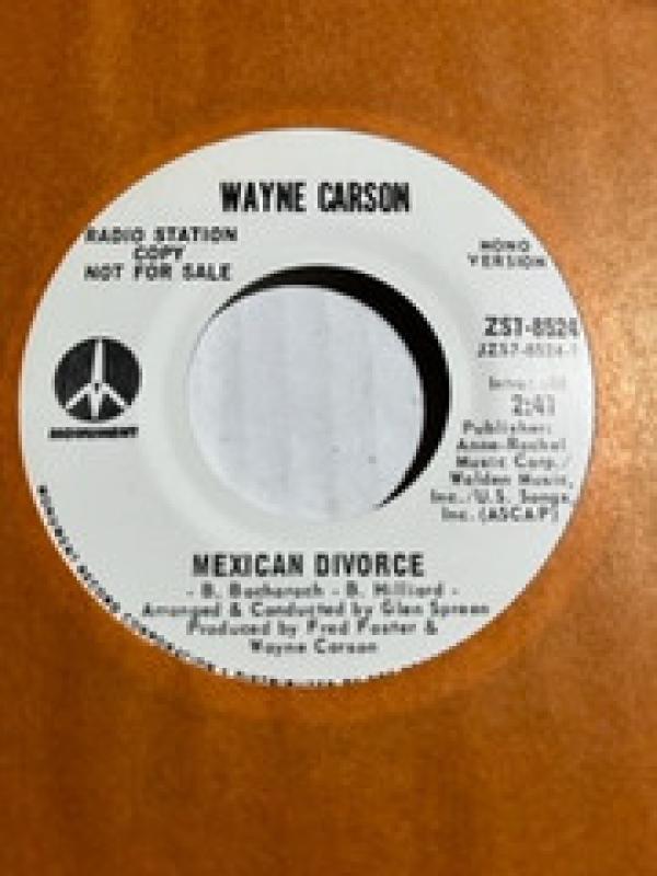 Wayne Carson - Mexican Divorce